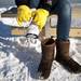 Thirteen-year-old Alexys Wilkins unties her skates on the frozen rinks of Whitmore Lake on Saturday, Feb. 9. Daniel Brenner I AnnArbor.com